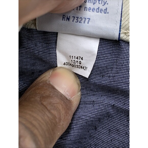 Croft & Barrow Denim Jeans Men's Size 38X32 Slim Fit Cream - Picture 15 of 16